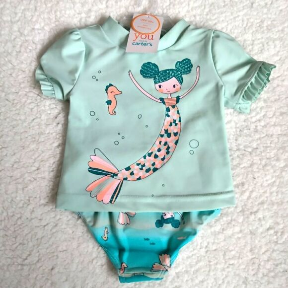 NWT Carter's 2pc Swim Set Sz 6mos - Picture 3 of 6